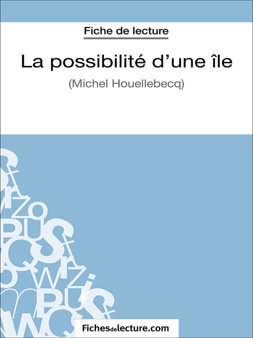 Title details for La possibilité d'une île by Marie Mahon - Available